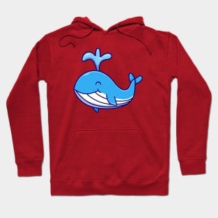 Cute Blue Whale Hoodie